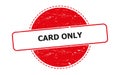 card only stamp on white Royalty Free Stock Photo