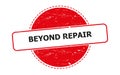 beyond repair stamp on white Royalty Free Stock Photo
