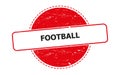 football stamp on white Royalty Free Stock Photo