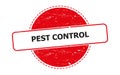 pest control stamp on white Royalty Free Stock Photo