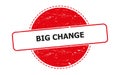 big change stamp on white Royalty Free Stock Photo