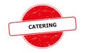 catering stamp on white Royalty Free Stock Photo
