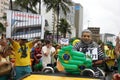 Millions of Brazilians call for the impeachment of Dilma Rousseff Royalty Free Stock Photo