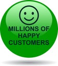 Millions of happy customers Royalty Free Stock Photo