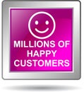 Millions of happy customers Royalty Free Stock Photo