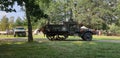 Millitary army lorry halftrack chassis Royalty Free Stock Photo