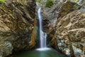 Millomeris Waterfalls in Cyprus Royalty Free Stock Photo