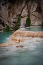 The stunning natural turquoise Millpu Lagoons. Ayacucho, Peru Royalty Free Stock Photo