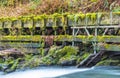 Millrace in old grist mill,Washington,usa.