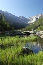 Mills Lake in Colorado Rocky Mountains Royalty Free Stock Photo