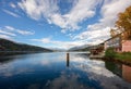 Millstaetter lake in the fall. Millstatt am See, Austria