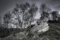 Millstone in Derbyshire, UK