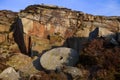 Millstone in an old quarry