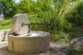 The millstone, olive oil press Royalty Free Stock Photo