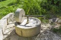 The millstone, olive oil press Royalty Free Stock Photo