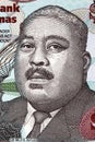 Milo Butler a portrait from Bahamian money