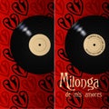 Milonga poster and flyer Royalty Free Stock Photo