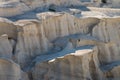 Milos island Greece detail of Sarakiniko Beach in summer time Royalty Free Stock Photo