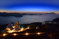 Milos by night. Cyclades islands. Greece Royalty Free Stock Photo