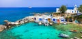 Milos - traditional village Mandrakia ,Greece Royalty Free Stock Photo