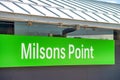 Milsons Point boat stop sign in Sydney Royalty Free Stock Photo
