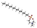 Miltefosine leishmaniasis drug molecule.