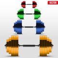 Milticolor classic power dumbbells