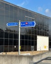 Bletchley Railway Station, Bletchley Park and Town Centre sign