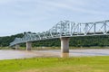 Milton-Madison Bridge on the Ohio River between Kentucky and Ind Royalty Free Stock Photo