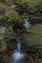 Miluscin waterfall on Bily creek in summer nice morning