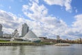 Milwaukee Art Museum at Lake Michigan Royalty Free Stock Photo