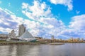 Milwaukee Art Museum at Lake Michigan Royalty Free Stock Photo