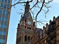 Milwaukee city hall clock tower historic building Royalty Free Stock Photo