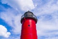 Milwaukee lighthouse on sunny day Royalty Free Stock Photo