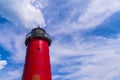 Milwaukee lighthouse on sunny day Royalty Free Stock Photo