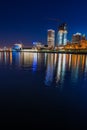 Milwaukee at Night Royalty Free Stock Photo