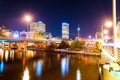 Milwaukee at Night Royalty Free Stock Photo