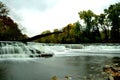 Milwaukee River Waterfall in the park Royalty Free Stock Photo