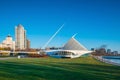 Milwaukee skyline in USA