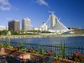 Milwaukee Waterfront Skyline Royalty Free Stock Photo