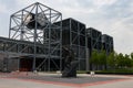 The building entrance to the Harley-Davidson Museum in Milwaukee, Wisconsin Royalty Free Stock Photo