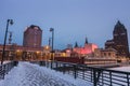 Milwaukee in Winter Royalty Free Stock Photo