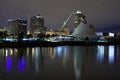 Milwaukee Wisconsin (night) Royalty Free Stock Photo