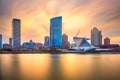 Milwaukee, Wisconsin, USA downtown city skyline on Lake Michigan