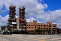 Saint Stanislaus Church during construction in Milwaukee Wisconsin