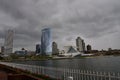 Milwaukee Skyline Under Cloudy Stormy Skies