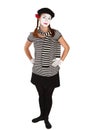 Mime comedian