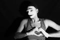 Mime with heart