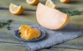 Mimolette cheese Royalty Free Stock Photo