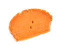 Mimolette cheese in studio Royalty Free Stock Photo